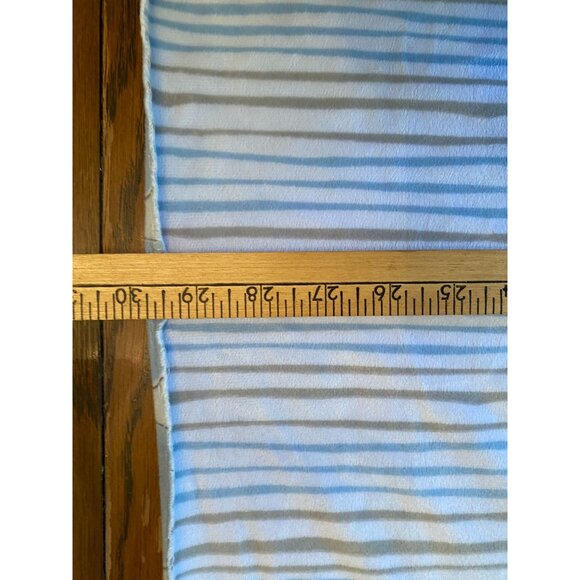 Blue & White Whale & Stripe Baby Blanket 100% Polyester Soft & Lightweight 30" X - Picture 5 of 5
